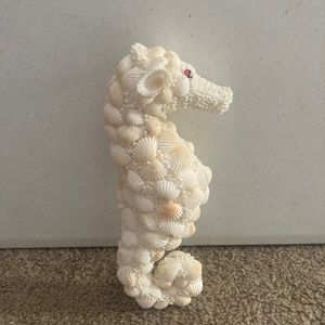 Vintage Handmade Seahorse made out of seashells